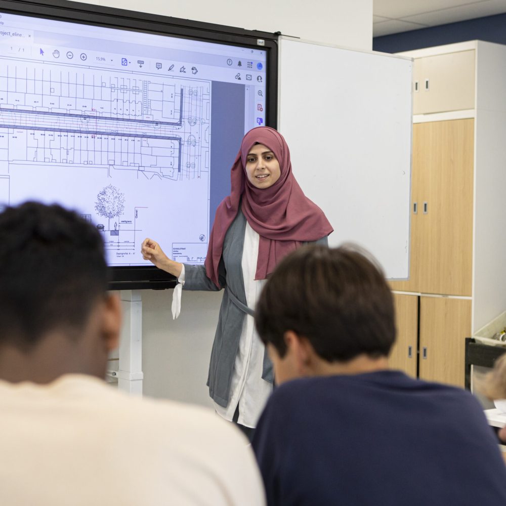 lesgeven voor een klas